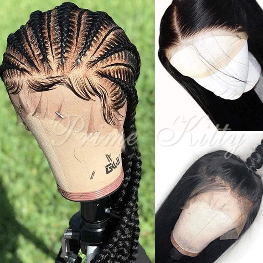 360 Lace Frontal Wigs with Baby Hair | 180% Density Brazilian Virgin Human Hair | Silky Straight Glueless Wig for Black Women | Pre Plucked 9A Fake Scalp Lace | 12 Inch Length | Perfect for Daily Wear, Parties & Special Occasions
