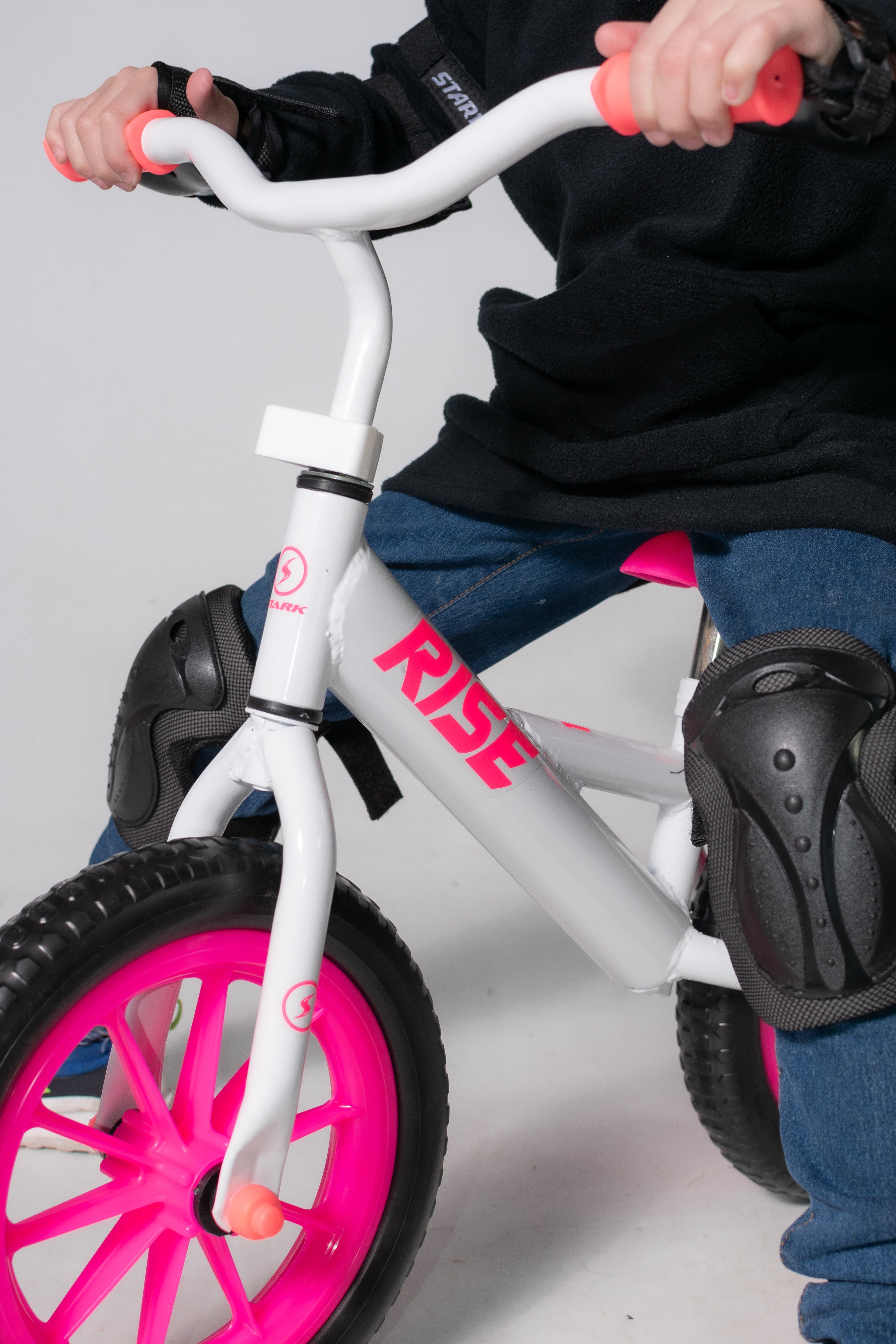 12 Inch Kids Bike with Training Wheels - Pink Rise Power Bicycle for Boys & Girls - Perfect for Backyard Rides, Neighborhood Cruising & Learning to Cycle