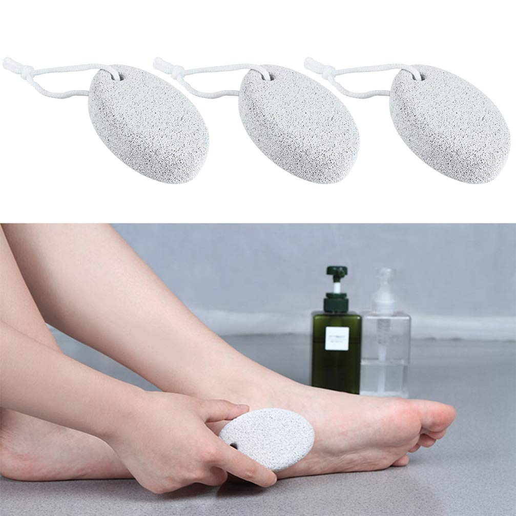 Natural Pumice Stone Pedicure Kit - 8pcs Foot File for Dead Skin Removal - Perfect for Home Spa & Pedicure Care