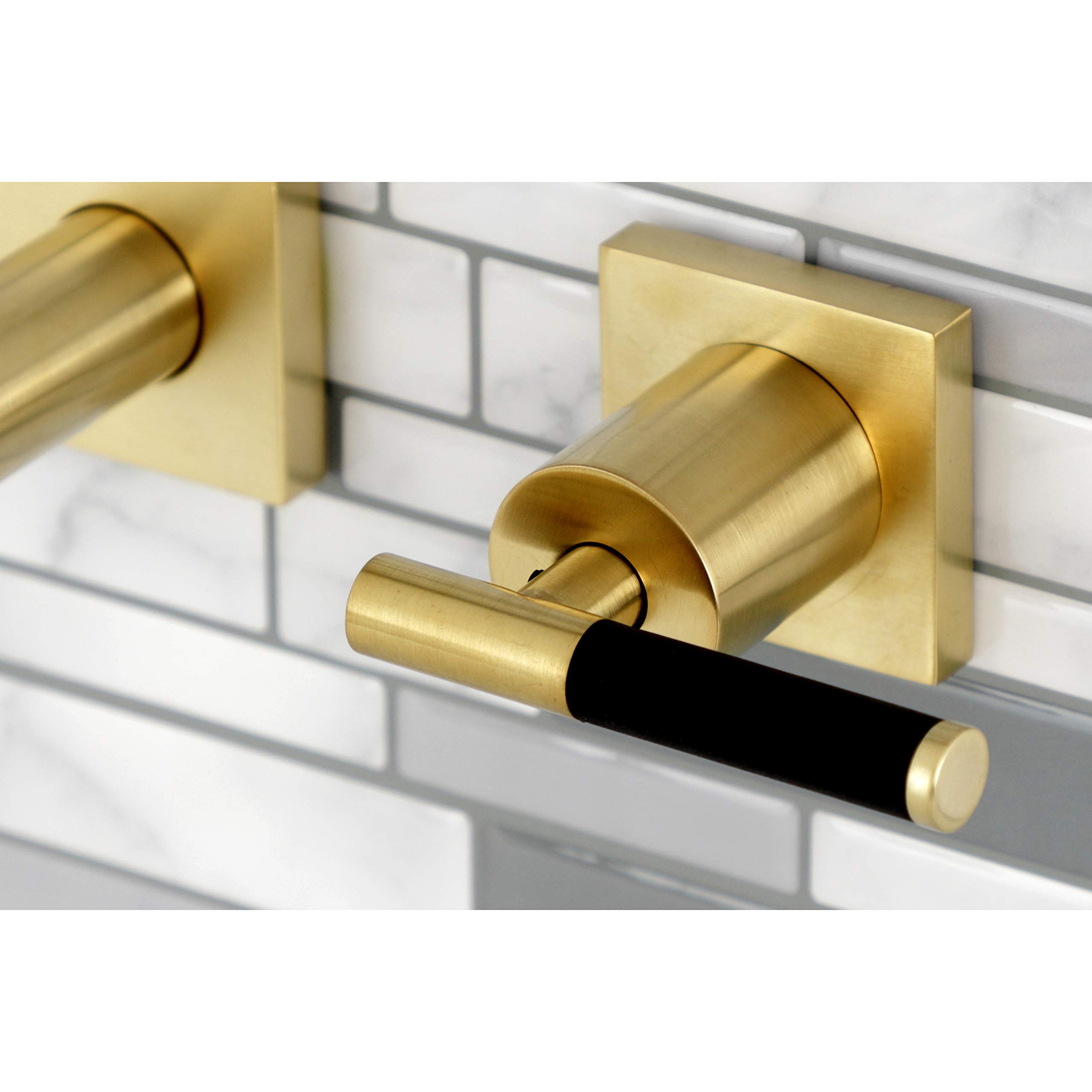 Kingston Brass KS6027CKL 10-Inch Brushed Brass Kaiser Tub Faucet - Perfect for Bathroom Renovation & Luxury Spa Experience