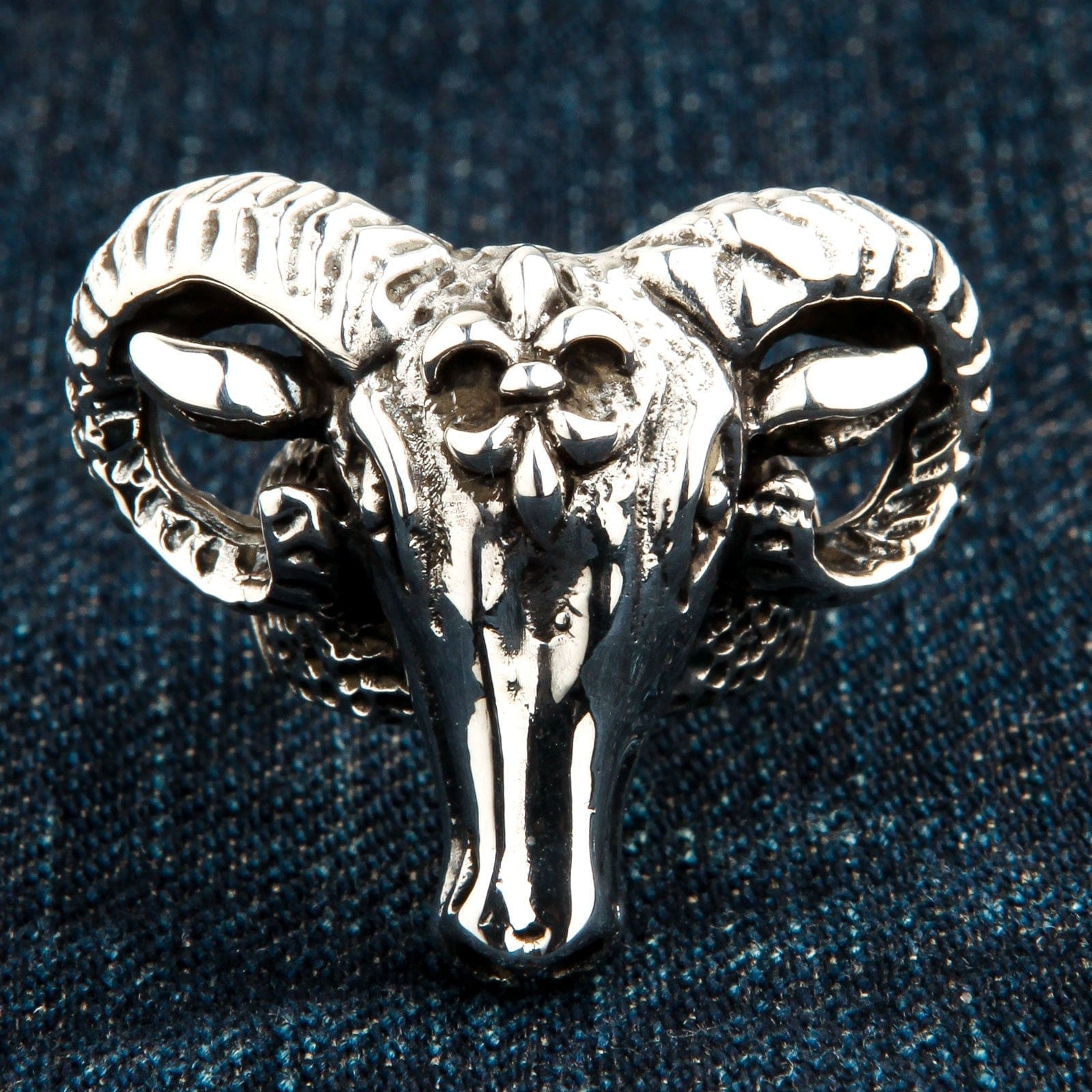 Sterling Silver Ram Head Ring for Men - Unique Handmade Jewelry Gift for Him - Perfect for Weddings, Parties, and Everyday Wear
