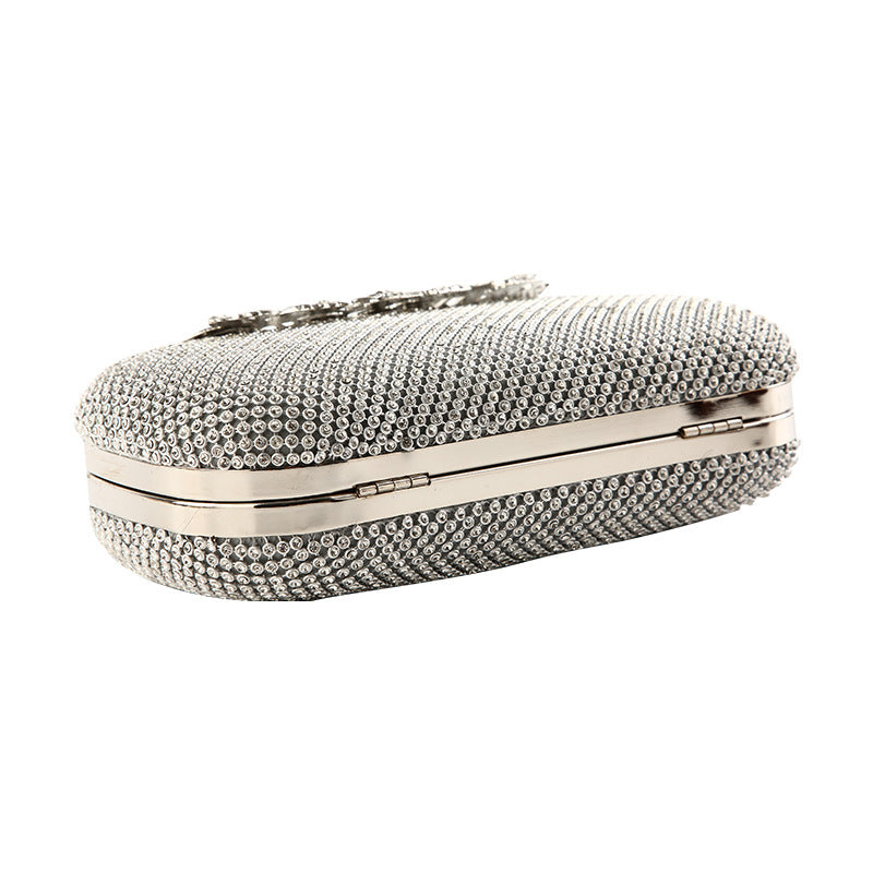 Sparkly Gold Rhinestone Evening Clutch Purse for Women - Elegant Party Wedding Prom Handbag 1759 | Perfect for Bridal Showers, Galas, and Formal Events