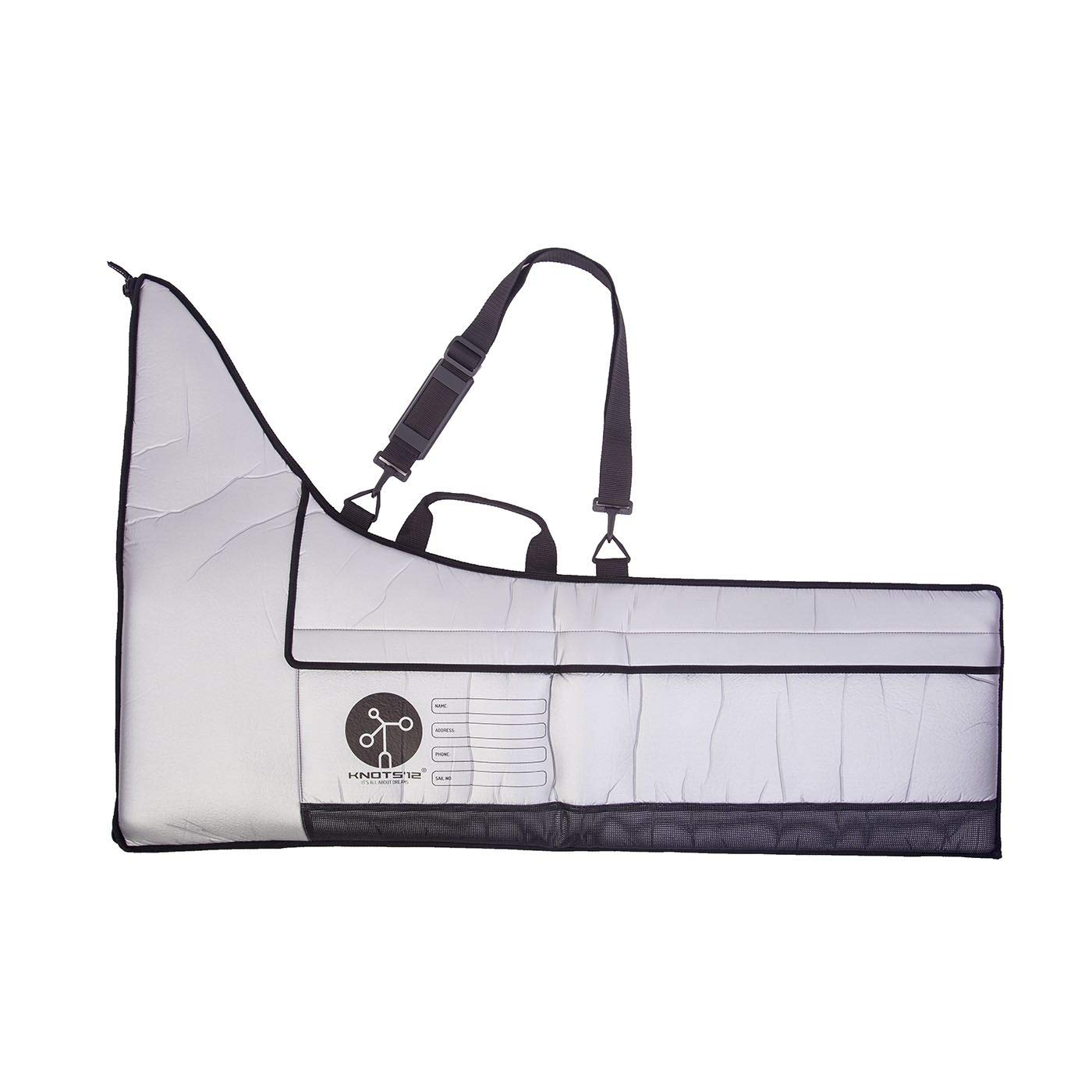 Knots12 Optimist Rudder & Centreboard Bag - Padded Silver Storage Case for Sailing Gear | Perfect for Dinghy Sailboats & Youth Sailing Equipment