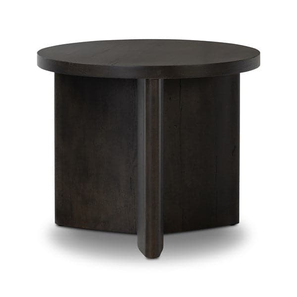 Amadis End Table - Smoked Black Finish Modern Nightstand for Living Room, Bedroom & Office - Perfect for Lamps, Books & Decor