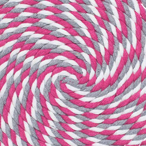 White, Gray, Pink Twisted
