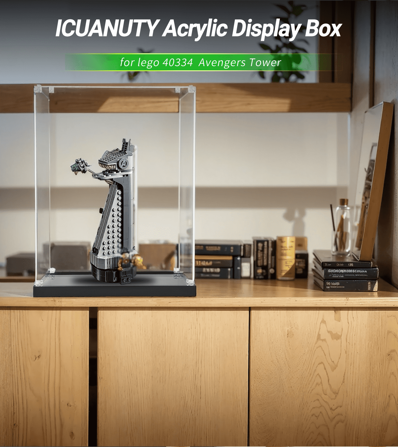 LEGO Marvel Avengers Tower 40334 Display Case - Clear Acrylic Protector for Collectible Building Set | Perfect for Showcasing & Protecting Your LEGO Marvel Collection