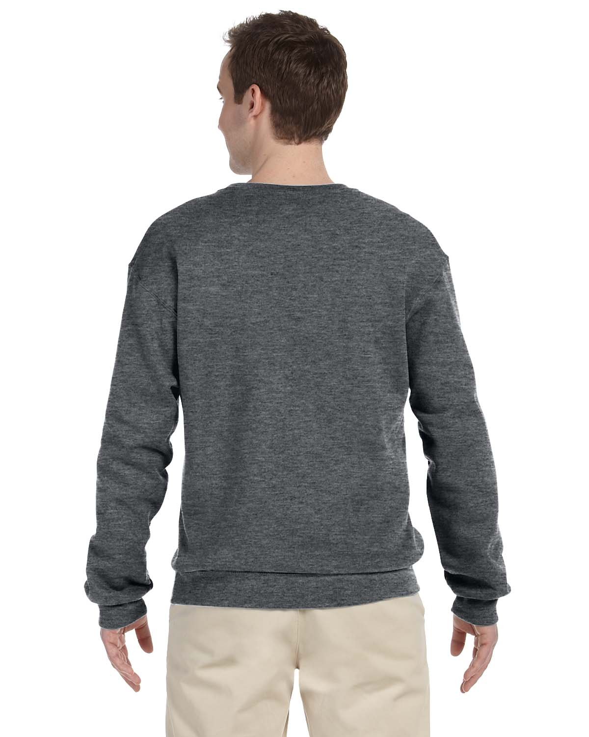 Fruit of the Loom Men's 1X1 Rib Cuffs Sweatshirt - Comfortable Cotton Pullover for Casual Wear, Lounge & Outdoor Activities
