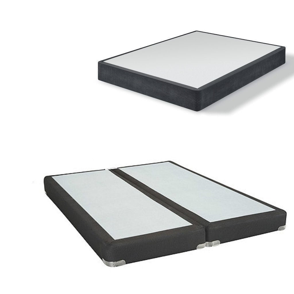 7 Inch Standard Height Box Spring - Queen Size Mattress Foundation for Bed Support & Comfort | Ideal for Bedrooms, Guest Rooms & Dormitories