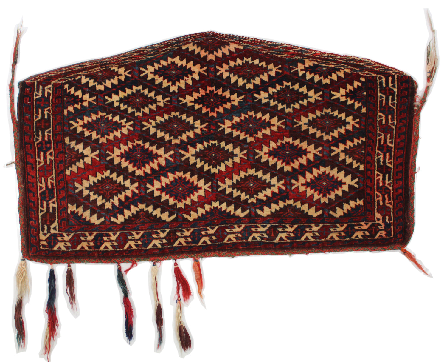 Vintage Antique Asmalyk Handwoven Tribal Rug - Authentic J63323 Design for Boho Home Decor, Living Room & Bedroom