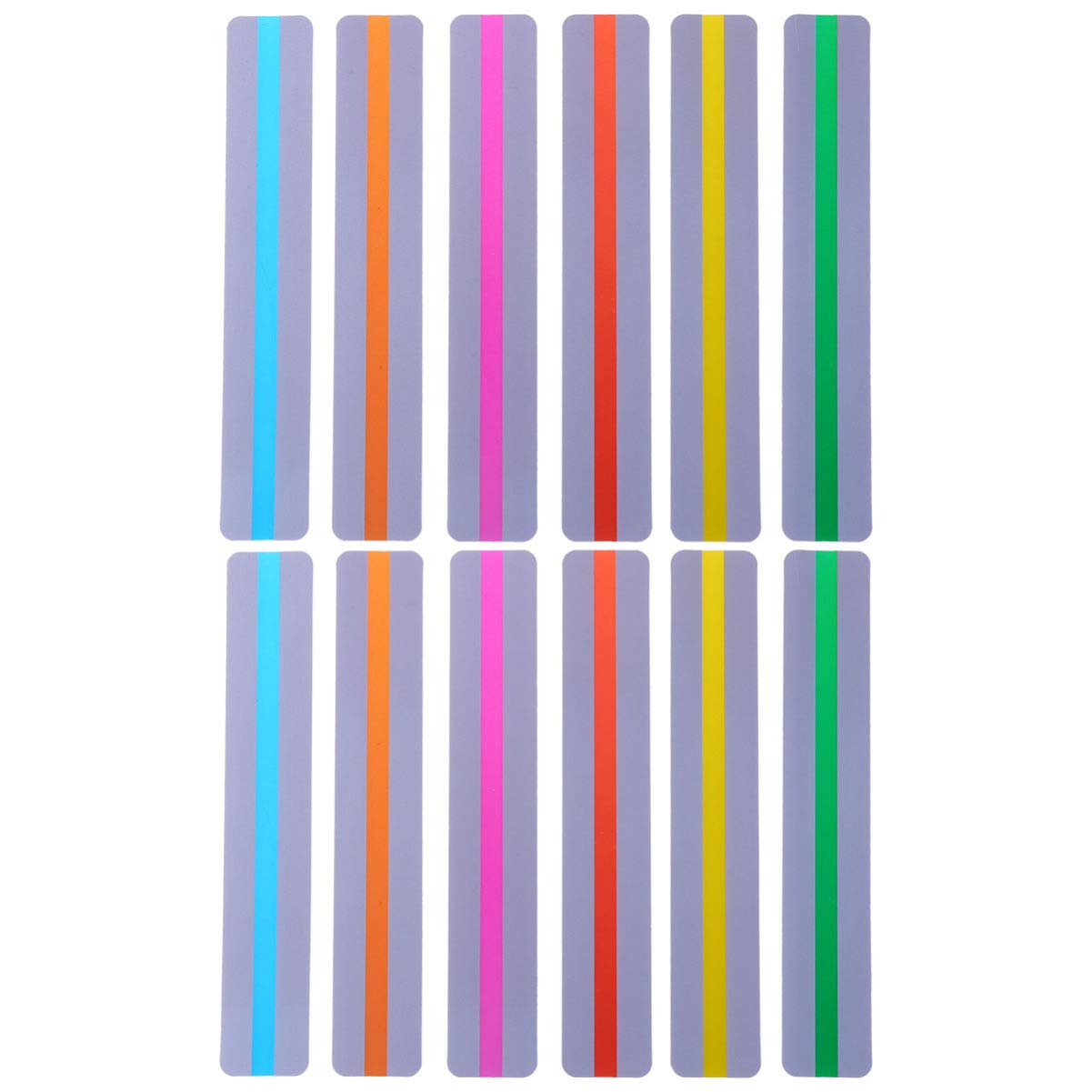 NUOBESTY 12pcs Custom Photo Bookmarks - Colorful Highlighters & Reading Strips with PVC Transparent Design for Books, Gifts, Business License Box Ruler - Perfect for Christmas Gifts, School Supplies & Office Use