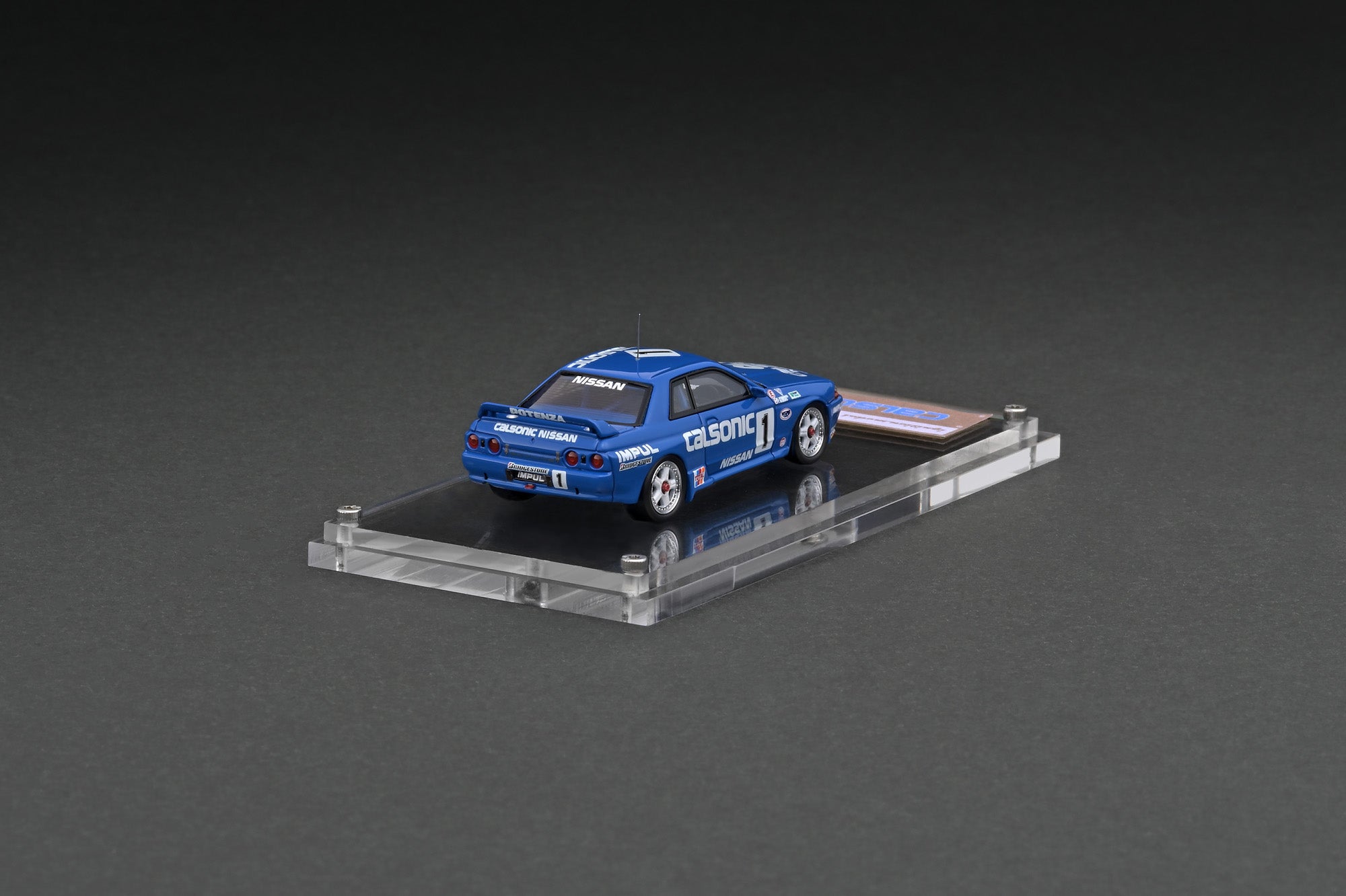 1:64 Scale Nissan Skyline GT-R (R32) Calsonic #1 1991 JTC Diecast Model Car - Collectible Racing Vehicle for Display & Racing Enthusiasts