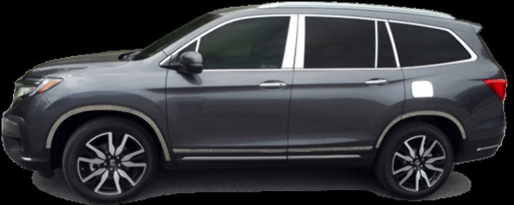 2019-2020 Honda Pilot Stainless Steel Front Bumper Trim - 0.5