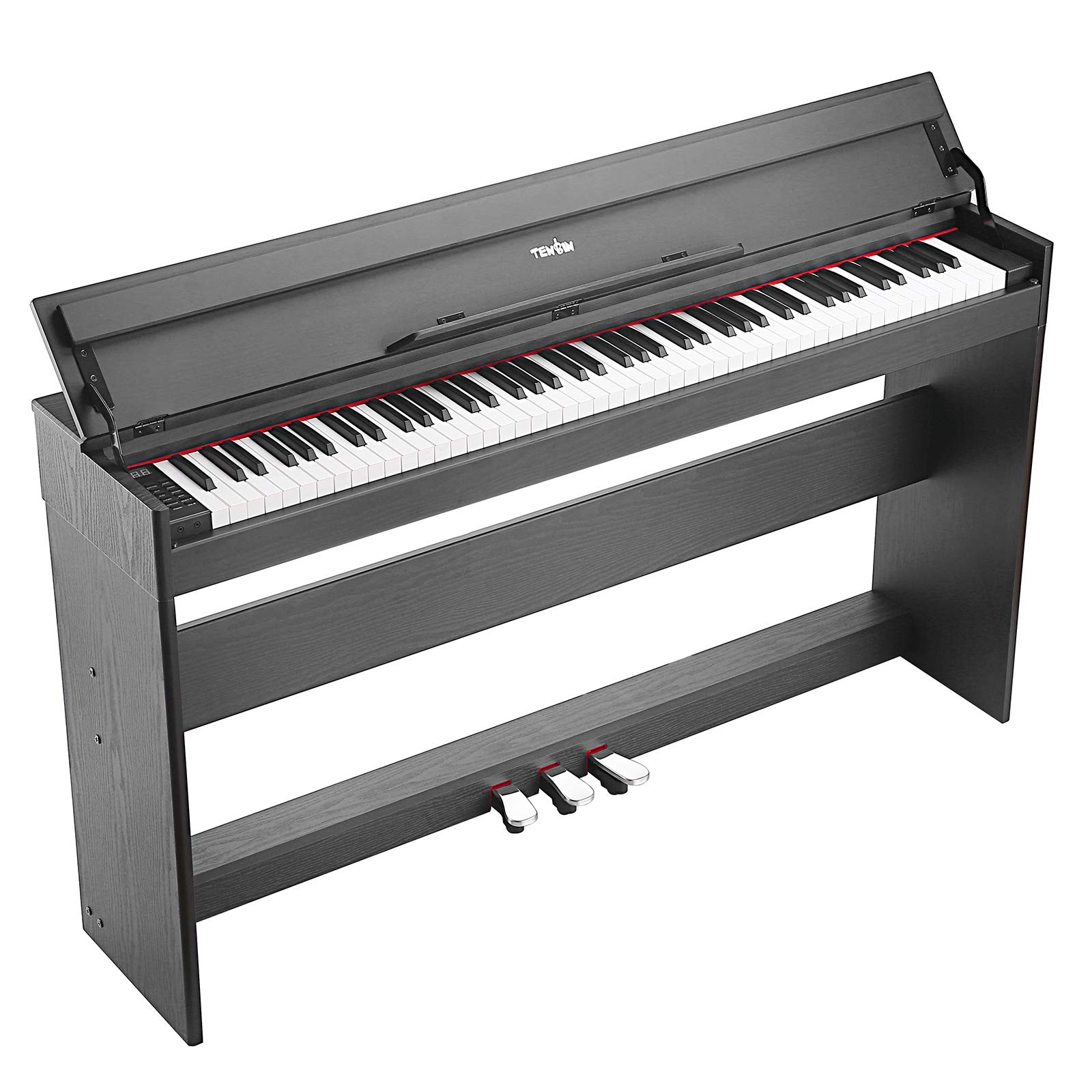 **TENB 88-Key Weighted Digital Piano with Speakers, Power Supply & 3 Pedals – USB MIDI & Audio Output – Perfect for Beginners, Kids & Adults – Home, Studio & Live Performance**