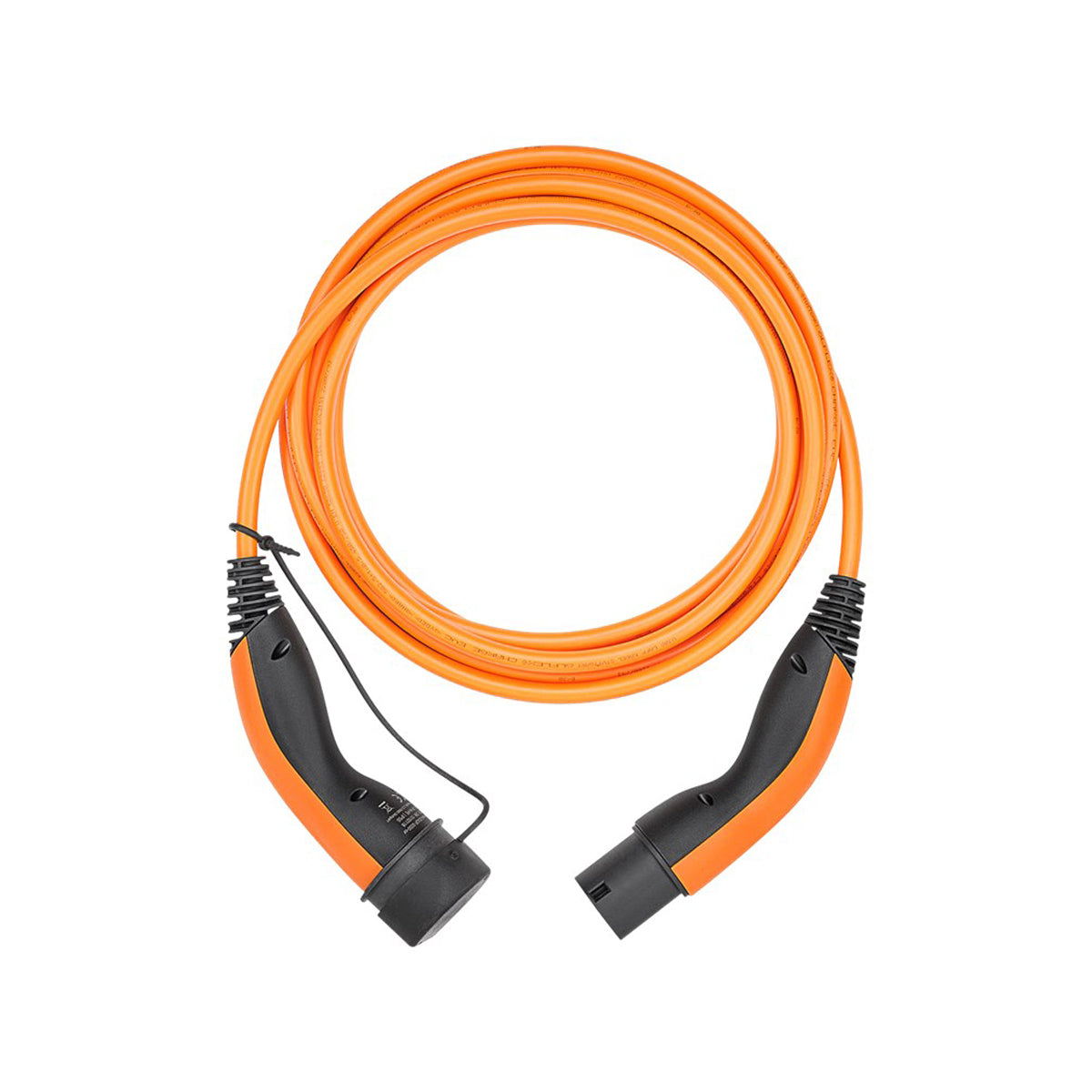 Premium LAPP EV Charging Cable Type 2 (11kW 3 Phase 20A) 5m Orange - Fast Charging for Tesla, BMW, Audi & More | Home & Public Station Use