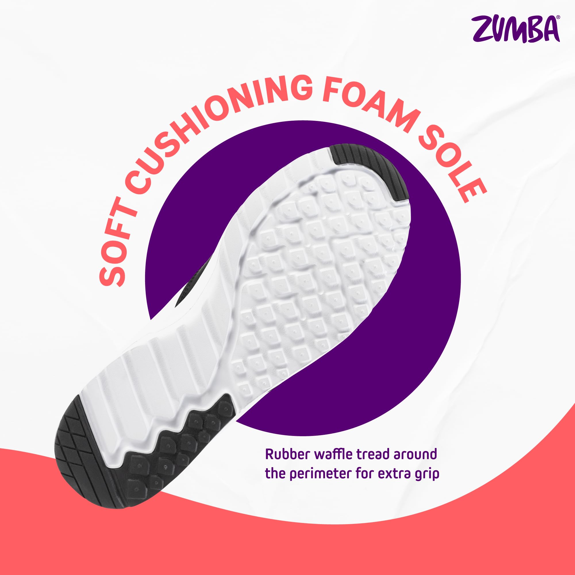 ZUMBA High-Top Sneakers for Women - Comfortable Dance Shoes with Air Cushion - Perfect for Zumba Fitness, Dance Classes & Casual Wear