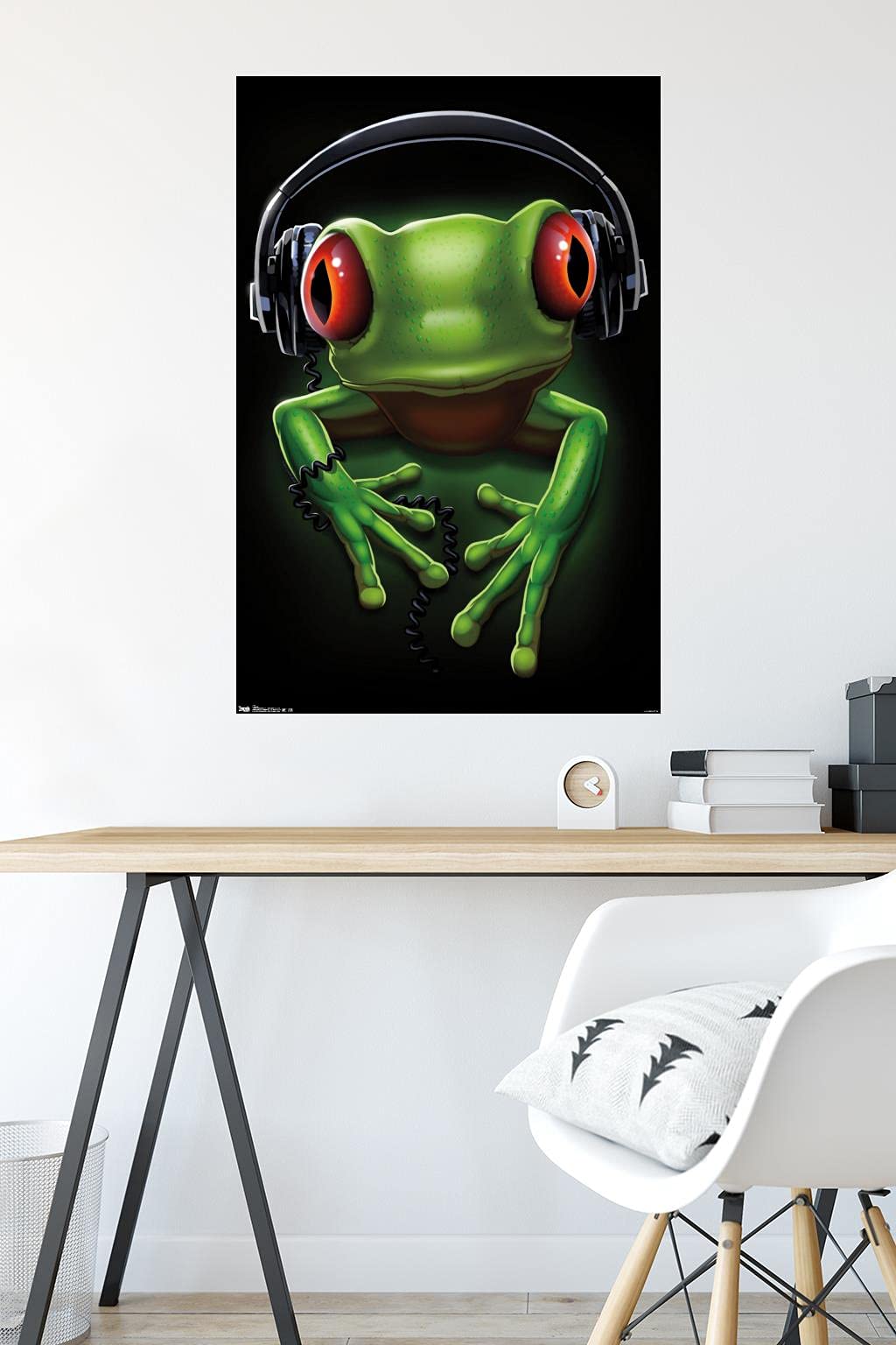 Trends International Frog Headphones Wall Poster - 34