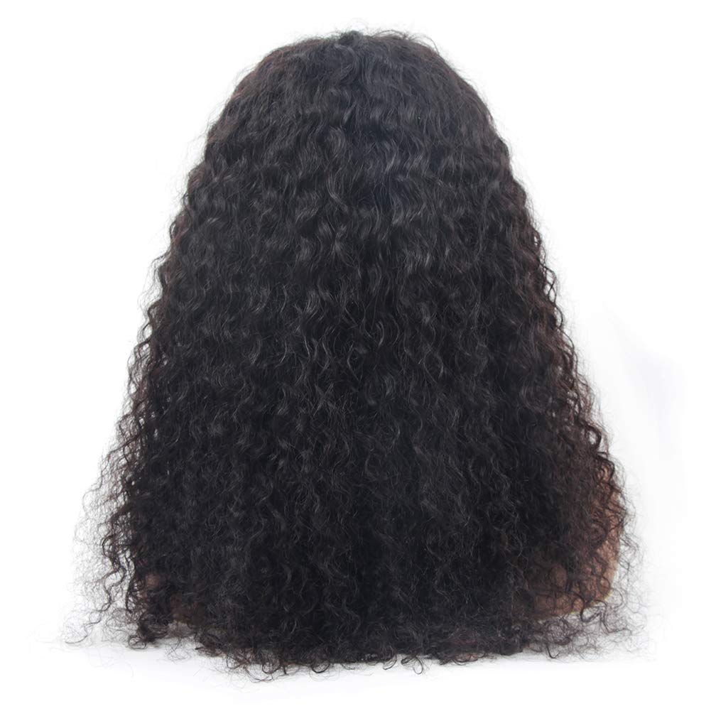 Brazilian Deep Water Wave Lace Front Wigs 26 Inch - 180% Density Human Hair Wigs with Headband for Black Women | No Gel, No Lace Front, Machine Made | Perfect for Daily Wear, Parties, and Special Occasions