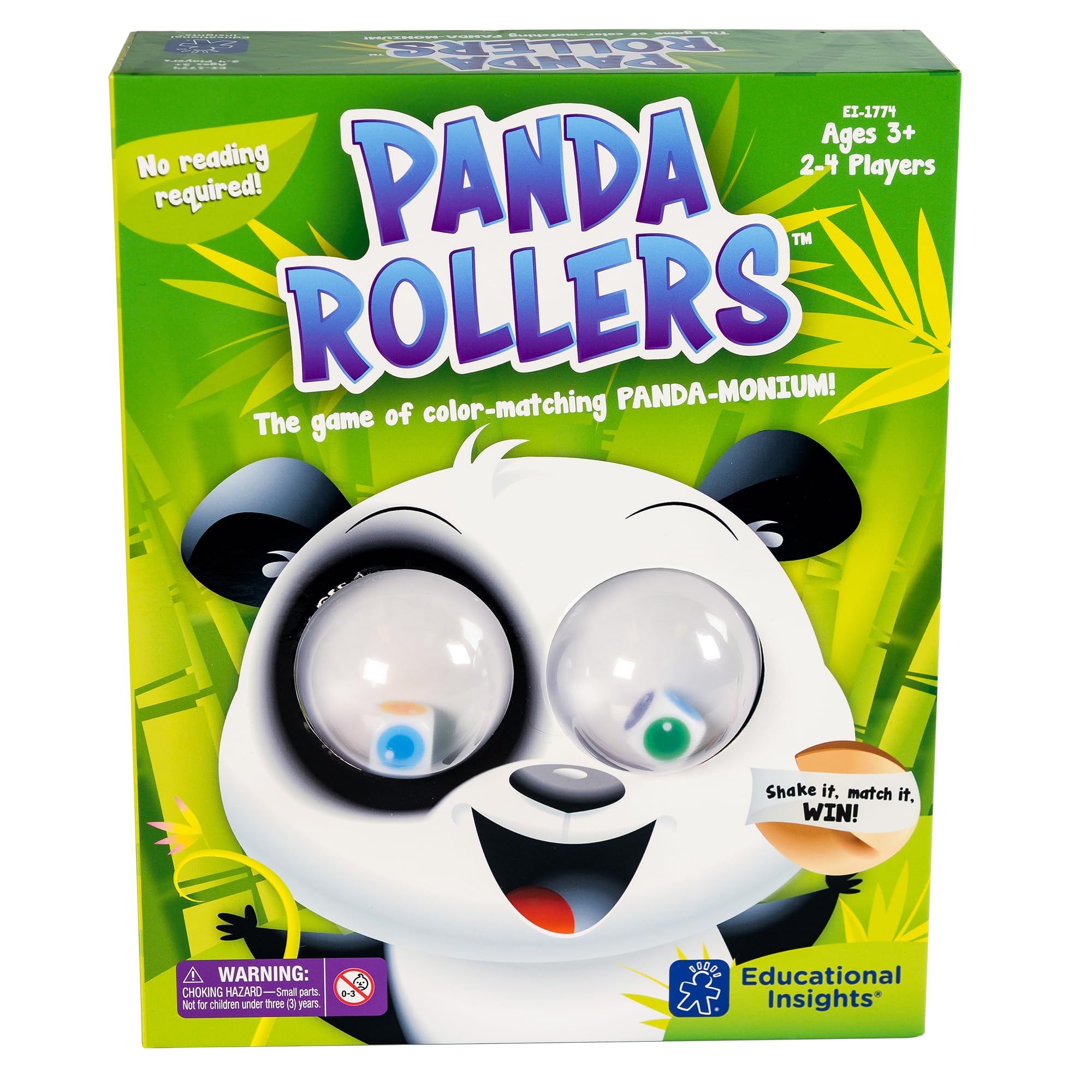 Educational Insights Panda Rollers - STEM Learning Toy for Kids Ages 3+, Fun Preschool Educational Game for Counting & Color Recognition - Perfect for Classroom, Homeschool & Family Game Night