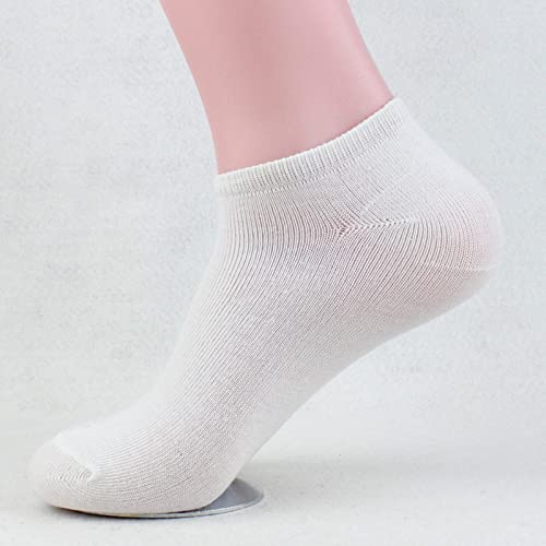 30 Pairs Men's Ankle Socks - Low Cut Breathable Athletic Socks for Running, Gym & Casual Wear - Bulk Pack (White) - Perfect for Sports, Workouts & Everyday Comfort