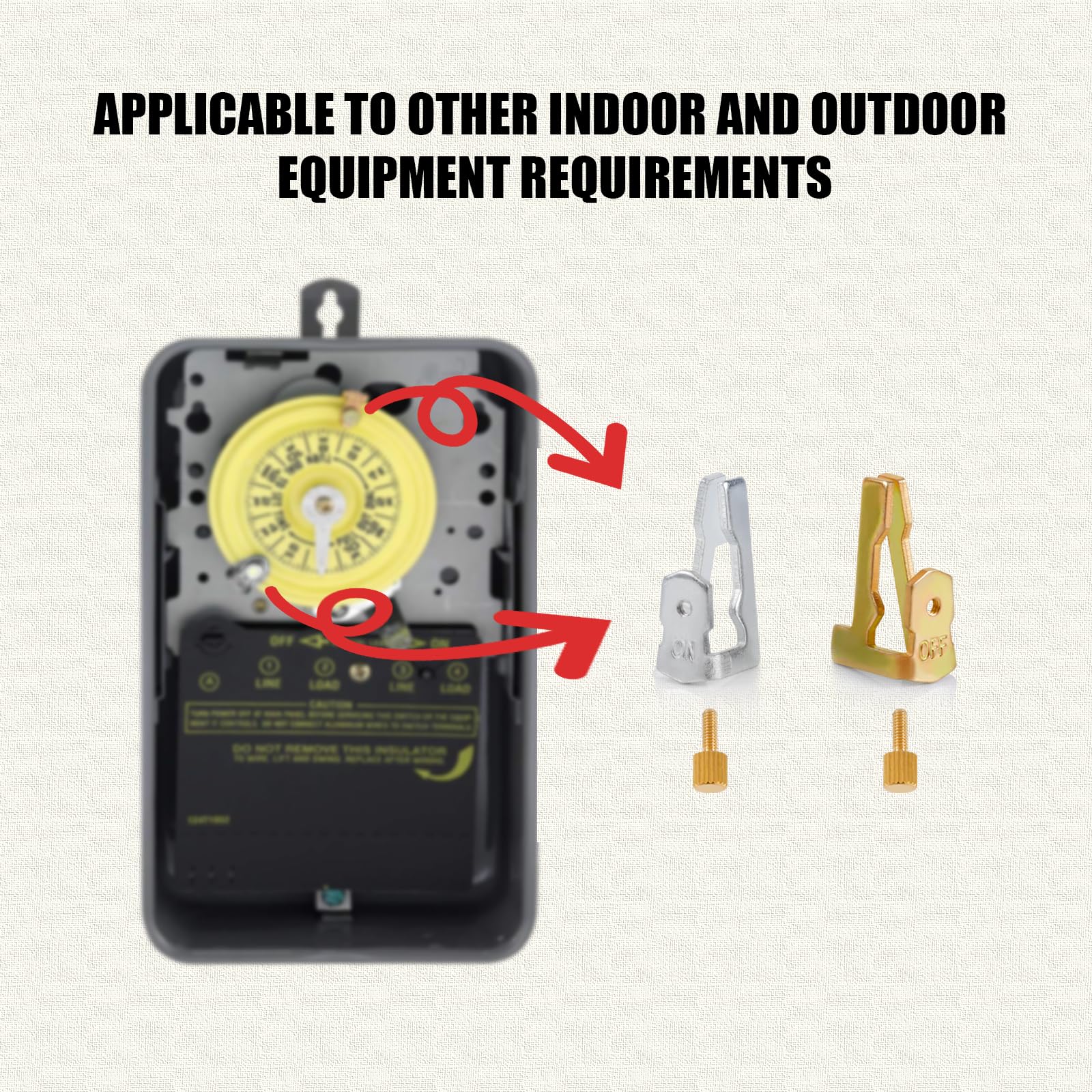 12pcs Time Switch Trippers, 156T1978A Timer On/Off Clips Replacement for Intermatic T100 Series Pool Timer (6 On/6 Off) - Perfect for Pool Maintenance, Automatic Lighting Control, and Irrigation Systems