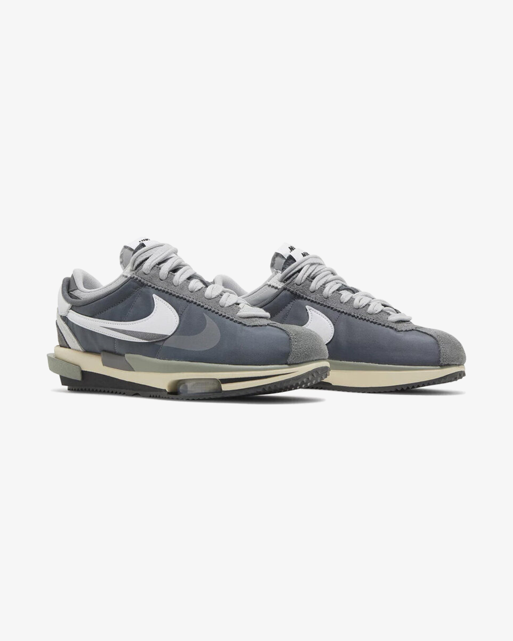 Nike x Sacai Zoom Cortez SP Iron Grey Sneakers - Retro Running Shoes for Men & Women - Perfect for Casual Wear, Street Style & Gym Workouts