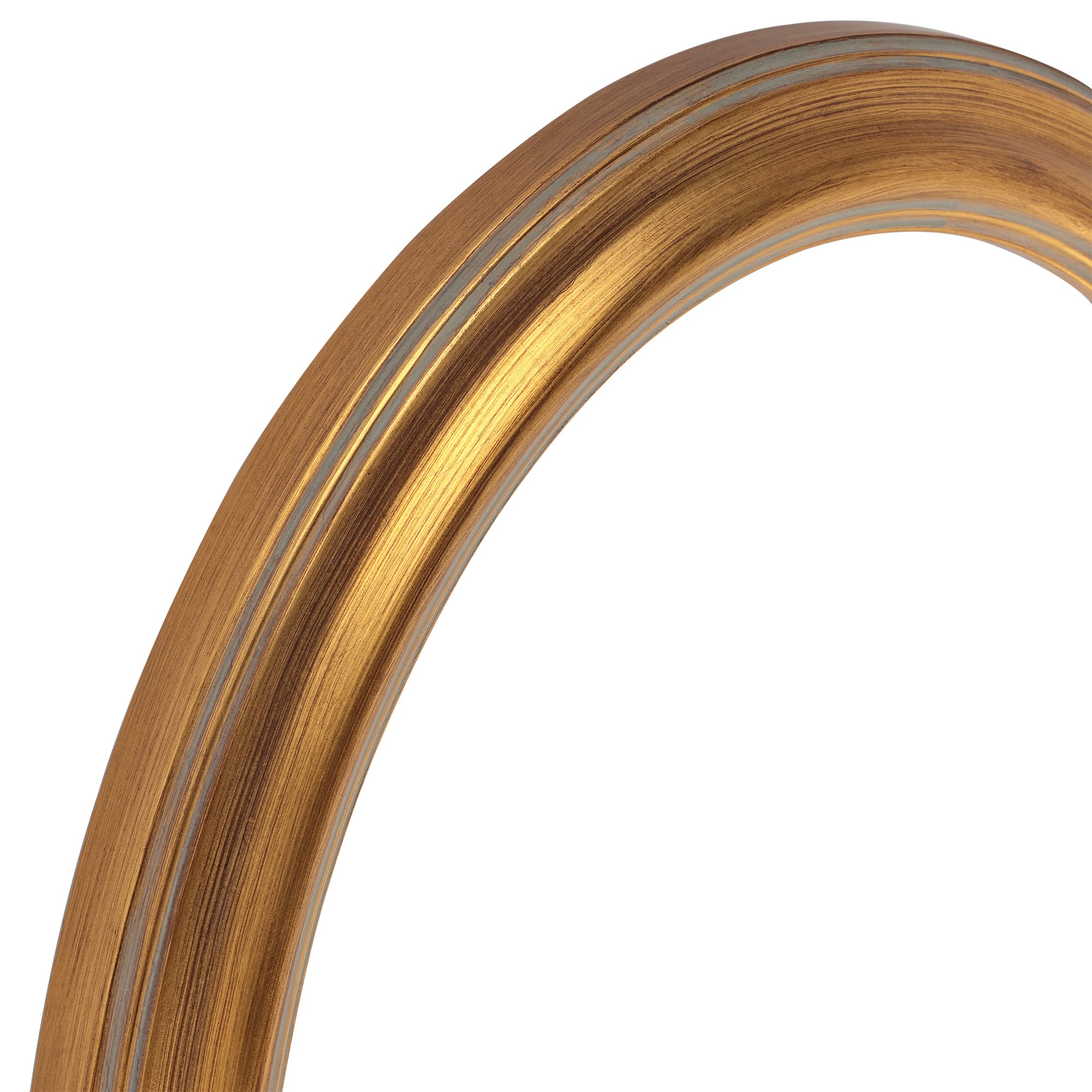 Stein Design Hand-Finished Open-Back Oval Picture Frames for Canvas - Gold 8x10 Inch Wall Art Frame - Perfect for Gallery Walls, Home Decor & DIY Art Projects