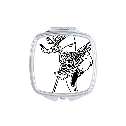 DIYthinker Chinese Masterpiece Pilgrimage Drawing Mirror - Portable Compact Pocket Makeup Mirror with Double Sided Glass - Perfect for Travel, Home Vanity & Gift Giving