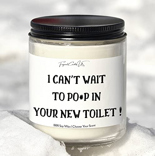 Funny Housewarming Gift - Personalized Scented Soy Candle for New Homeowners | Best Friend House Warming Present | Home Sweet Home Decor | Perfect for First Time Home Buyers & Homeowners | Great for Living Room, Bedroom Decor or Gift Giving Occasions