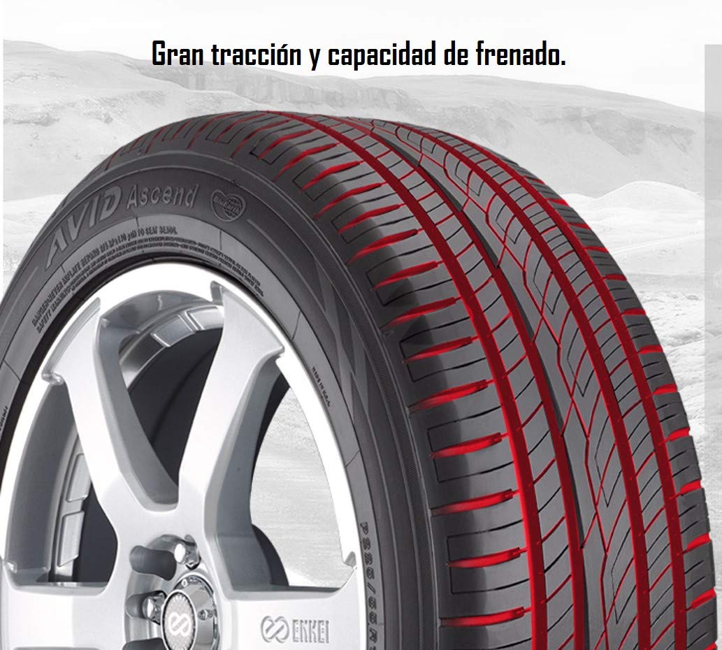 Yokohama AVID Ascend T Radial Tire - 195/60R15 87T SL - High Performance All-Season Tires for Sedans & Compact Cars - Perfect for Daily Commuting & Highway Driving