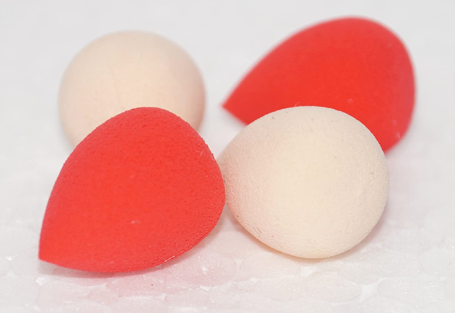 Liv'Oliv Water Drop Beauty Blending Sponge - Mini Powder Puff for Flawless Makeup Application (Set of 2) | Perfect for Liquid Foundation, Concealer & Setting Powder