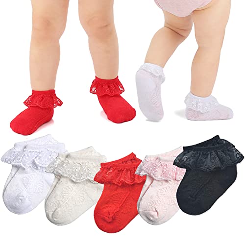 Black White Ivory Pink Red 5-pack