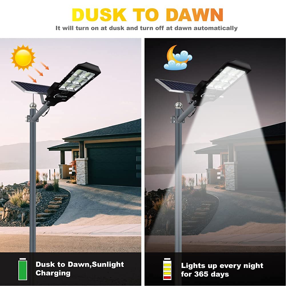 600W Solar Flood Street Lights Outdoor - 30000 Lumens Solar Security Lights with Motion Sensor, IP66 Waterproof, Dusk to Dawn Solar Powered LED Lighting for Parking Lot, Stadium, Garden, Yard - Perfect for Outdoor Security, Pathway & Landscape Illumination