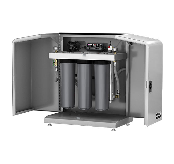 Puretec Hybrid P1 3-Stage Water Filtration System with UV Sterilizer & Storage Cabinet - Under Sink Reverse Osmosis for Home, Office & RV Use
