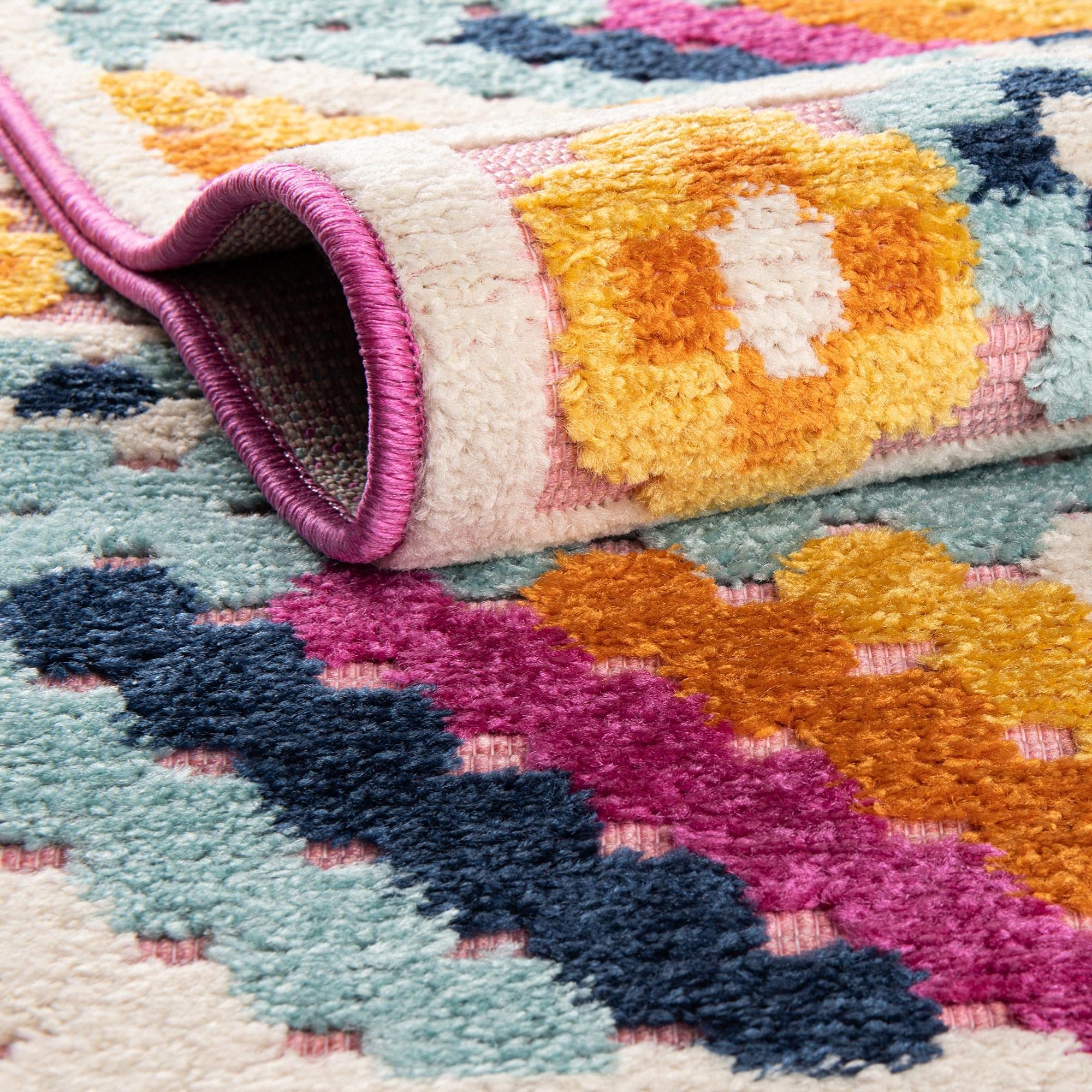 Aruba Outdoor Collection Rug – 9' x 12' Pink Low-Pile Indoor/Outdoor Rug for Patio, Deck, Living Room & Dining Room | Weather-Resistant & Easy to Clean | Perfect for High-Traffic Areas & Open Floor Plans