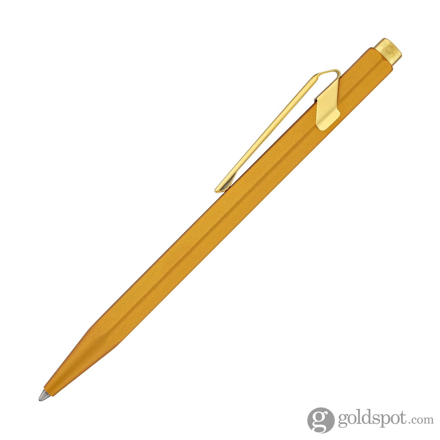 Premium Caran d'Ache 849 Metal Collection Gold Ballpoint Pen - Luxury Writing Instrument for Professionals, Gifts & Office Use