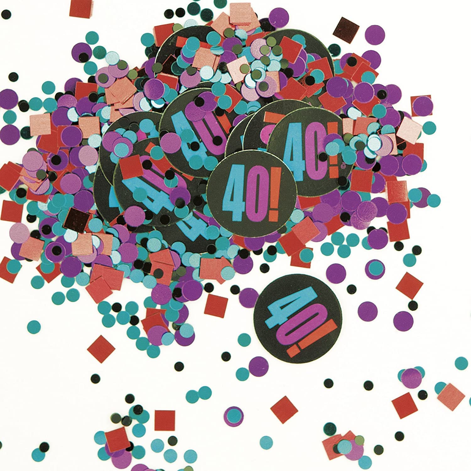 Cheer 40th Birthday Confetti - Colorful Celebration Decorations for Party Supplies, Anniversary & Milestone Events - Perfect for Birthday Parties, Retirement Celebrations & Special Occasions