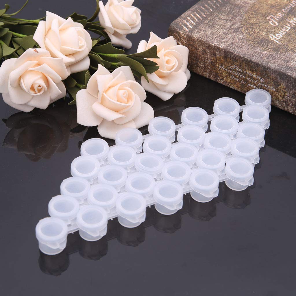 5x6 Empty Paint Pot Cups - Plastic Paint Storage Containers for Artists, DIY Crafts & Art Education - Perfect for Acrylic, Watercolor & Oil Paints - Studio & Classroom Supplies