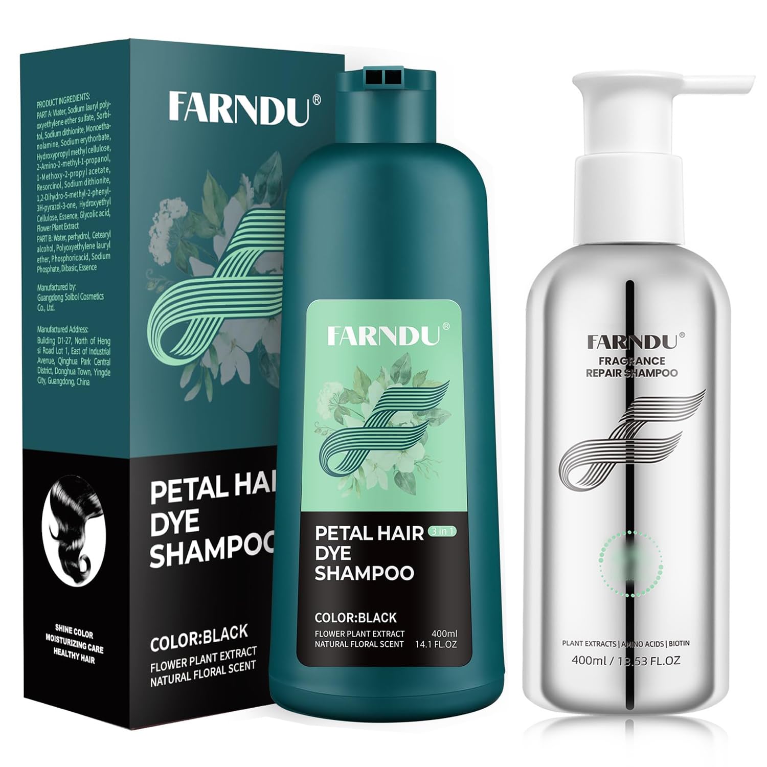 Best Black Hair Dye Shampoo with Repair Formula for Hair Growth - Color & Nourish Damaged Hair - Perfect for Daily Use & Salon-Quality Results at Home