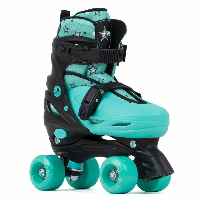 SFR Nebula Kids Roller Skates - Adjustable Quad Roller Skates for Boys & Girls Ages 5-12 - Perfect for Outdoor Play, Birthday Gifts & Roller Rink Fun