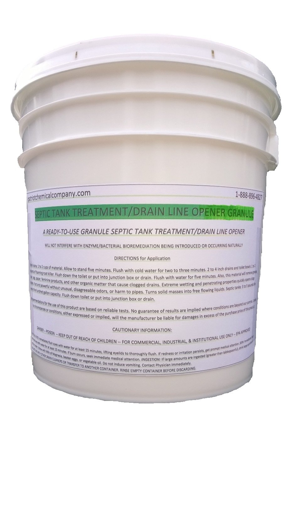 25 Lbs Septic Tank Treatment Granules - Industrial Strength Drain Cleaner & Pipe Opener for Home, RV & Commercial Use - Eliminates Odors & Clogs Fast