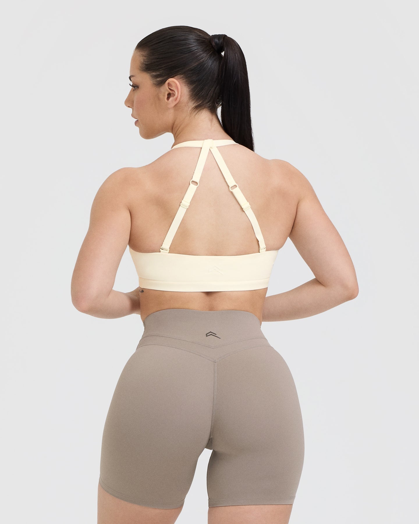 High Support Unified Twist Sports Bra for Women - Off White | Yoga, Running, Gym & Workout Activewear
