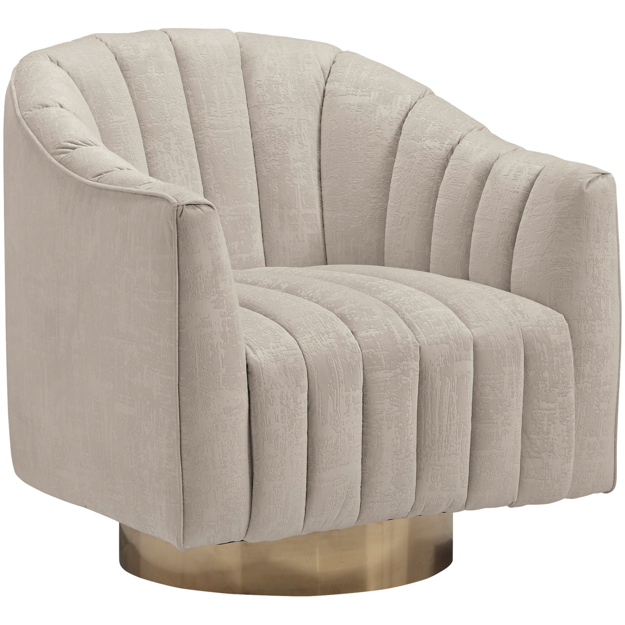 Modern Swivel Accent Chair - 360° Rotating Lounge Chair with Padded Seat & Sturdy Metal Base - Perfect for Living Room, Bedroom, or Office Reading Nook