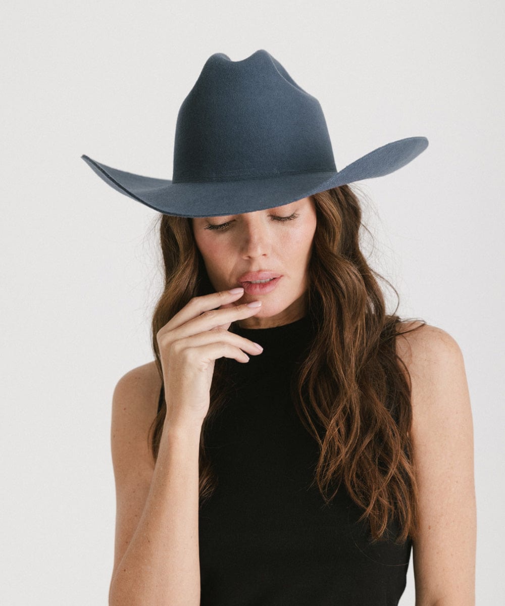 Teddy Cattleman Cowboy Hat for Men & Women - Western Style Felt Cowboy Hat with Adjustable Chin Strap - Perfect for Rodeo, Country Music Festivals & Outdoor Adventures