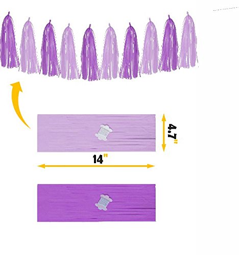 Gold & Purple First Birthday Decoration Set - 24PC Party Kit with 