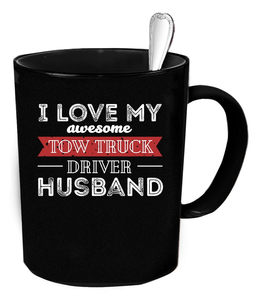11 oz Tow Truck Driver Coffee Mug - Funny Gift for Tow Truck Drivers - Perfect for Work, Office & Home Use