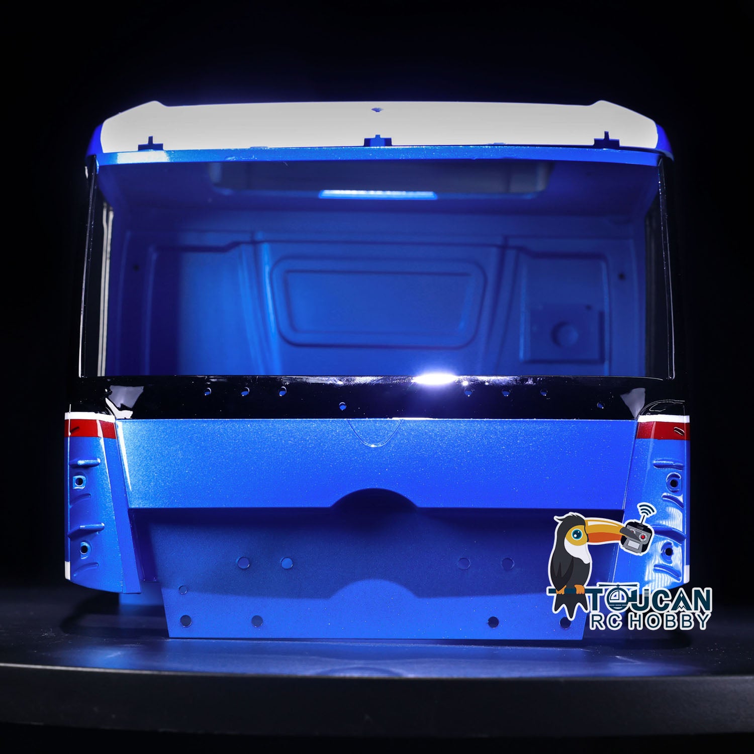 1/14 Scale 6x6 RC Tractor Truck Plastic Cabin & Body Kit - Painted Hobby Model for Radio Controlled Emulated Vehicles | Perfect for Off-Road Adventures & RC Car Collectors