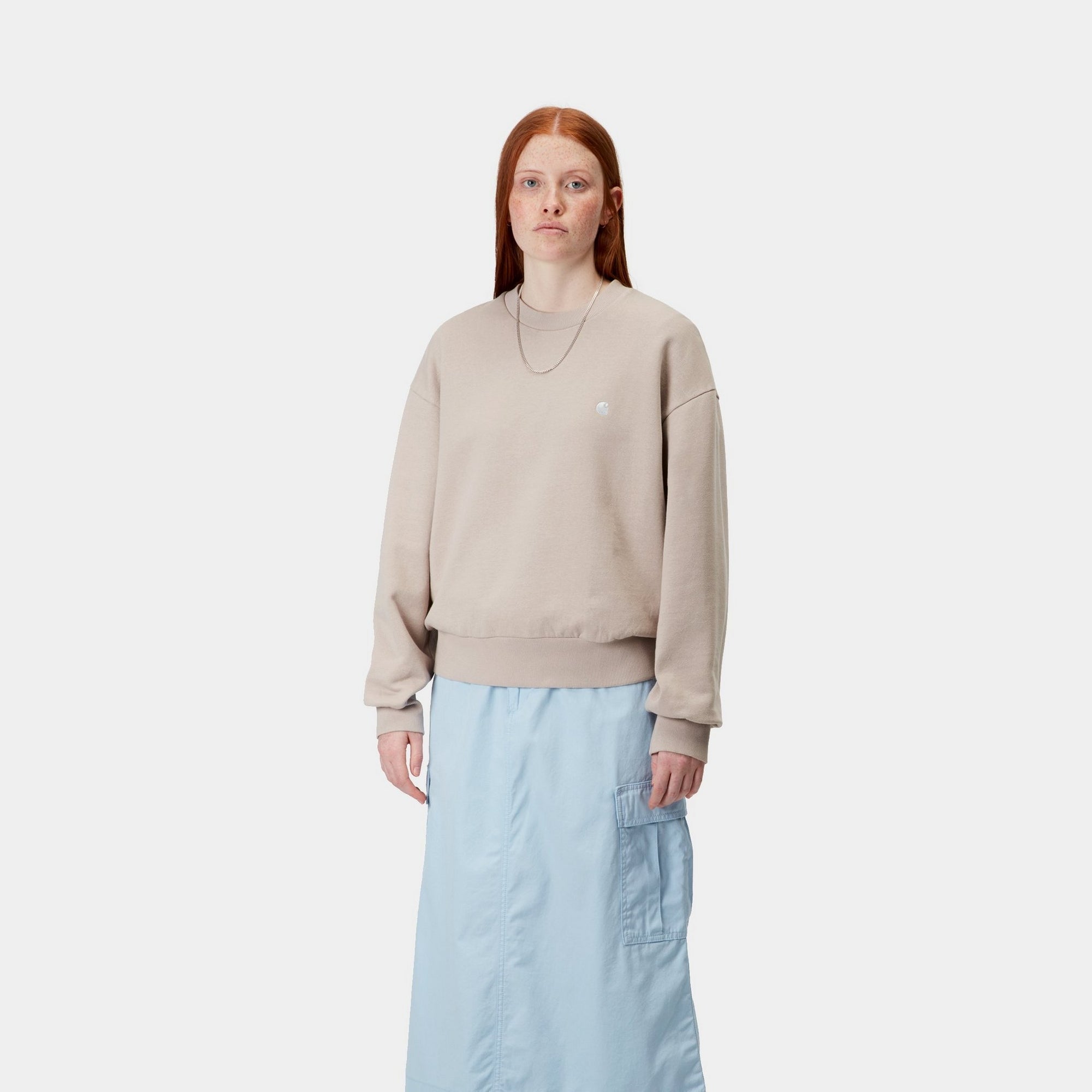 Casey Sweatshirt for Women - Soft & Cozy Pullover Hoodie in Dusky Beige | Perfect for Casual Wear, Lounge & Fall Outfits