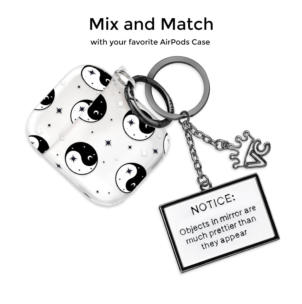 Custom Engraved Notice Keychain - Personalized Message Keychain for Keys, Bags & Gifts - Perfect for Home, Office & Travel Organization