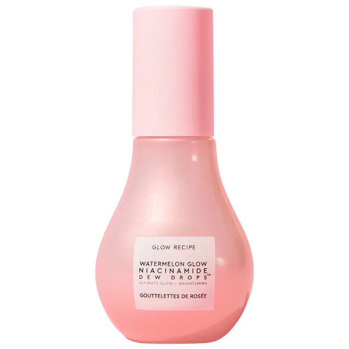 Glow Recipe Watermelon Glow Niacinamide Dew Drops Serum - Hydrating Brightening Face Serum for Glowing Skin | Perfect for Daily Skincare Routine & Nighttime Hydration