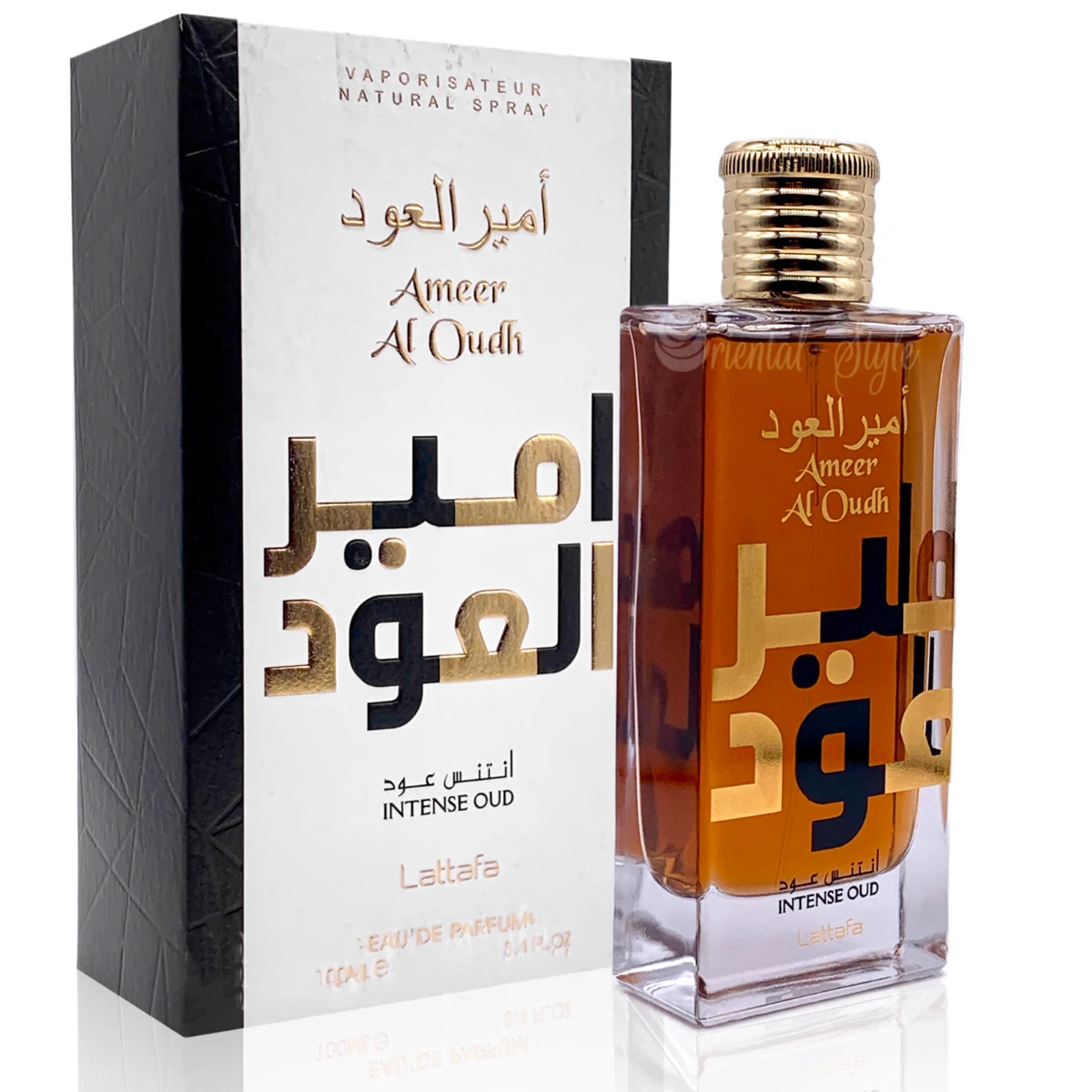 Ameer Al Oudh Intense 3.4 oz Eau de Parfum - Unisex Luxury Arabian Oud Perfume for Men & Women - Perfect for Date Night, Special Occasions & Daily Wear